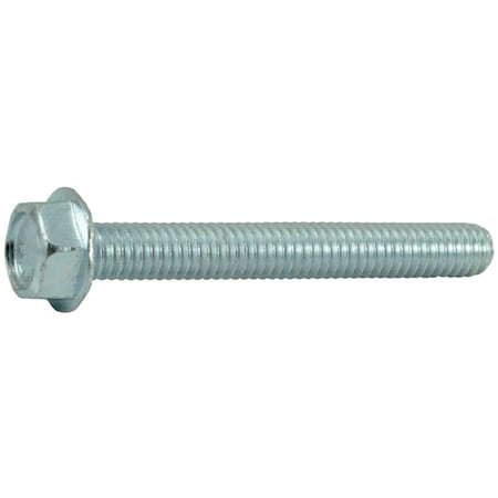 Midwest Fastener Grade 5, 5/16"-18 Flange Bolt, Zinc Plated Steel, 2-1/2 in L, 5 PK 34793
